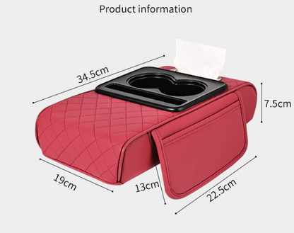 Premium Car Armrest Organizer & Comfort Pad(black) V888-ELOSUNG39010