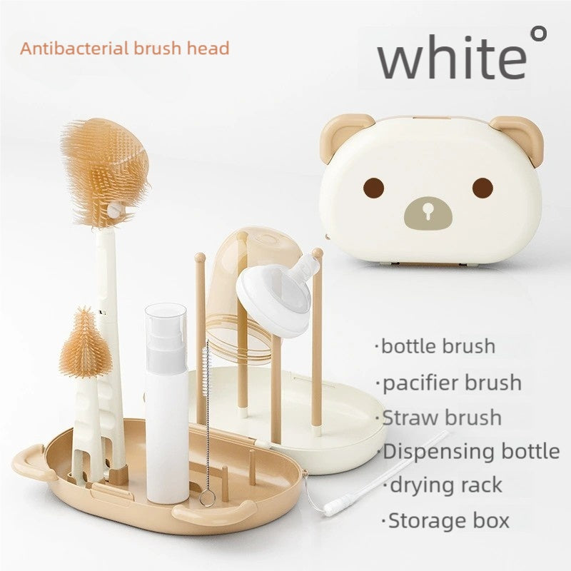 2pc*Effortless & Hygienic Portable Baby Bottle Cleaning Set(white) V888-ELOSUNG39017