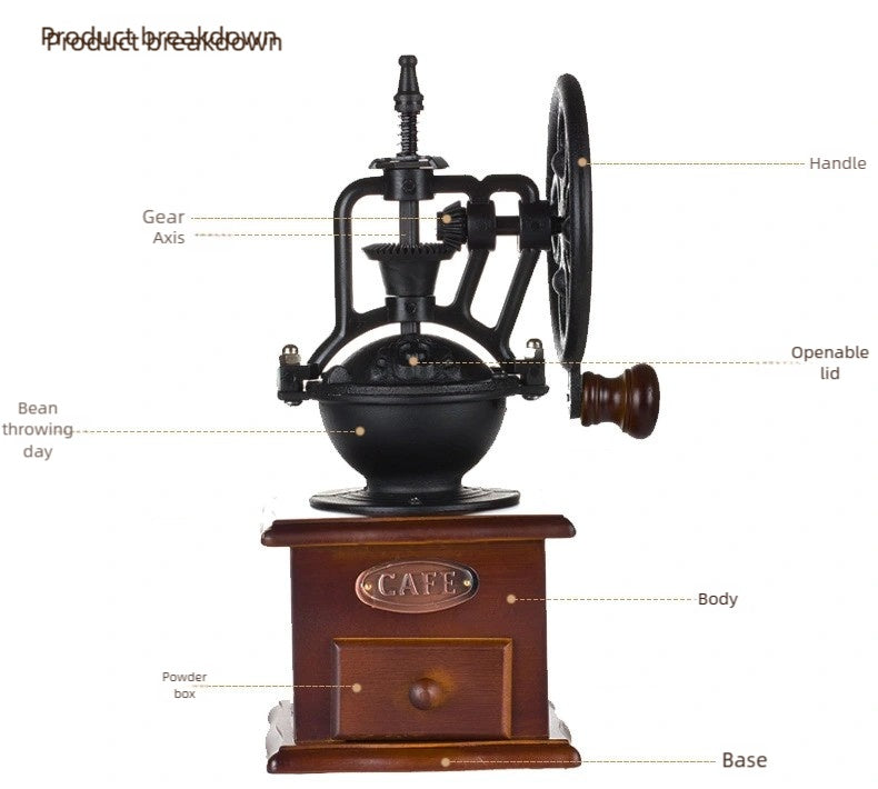 Manual Coffee Bean Grinder(brown) V888-ELOSUNG39024