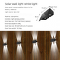Solar Powered Up and Down Wall Light(white light) V888-ELOSUNG39026