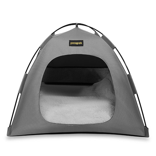 Small Size Pet Tent for Cats & Dogs(Grey) - Portable Comfort Shelter with Soft Cushion V888-ELOSUNG39036