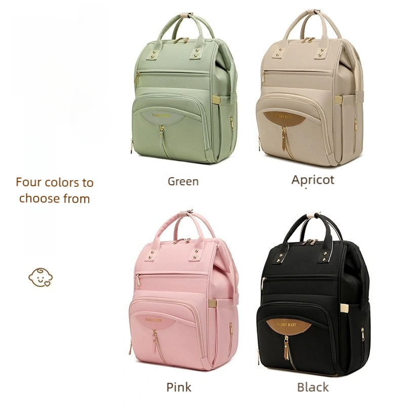 Multifunctional Diaper Bag Backpack(Green) - Large Capacity & Organized Storage for Baby Essentials V888-ELOSUNG39041