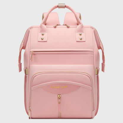 Multifunctional Diaper Bag Backpack(Pink) - Large Capacity & Organized Storage for Baby Essentials V888-ELOSUNG39042