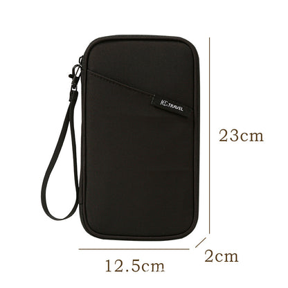 Travel Document Organizer(black) - Multi-Pocket Design, Lightweight, Luggage-Friendly Storage V888-ELOSUNG39045