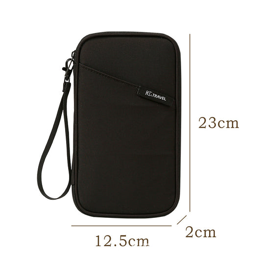 Travel Document Organizer(black) - Multi-Pocket Design, Lightweight, Luggage-Friendly Storage V888-ELOSUNG39045