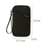 Travel Document Organizer(black) - Multi-Pocket Design, Lightweight, Luggage-Friendly Storage V888-ELOSUNG39045