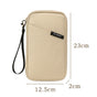Travel Document Organizer(beige) - Multi-Pocket Design, Lightweight, Luggage-Friendly Storage V888-ELOSUNG39046