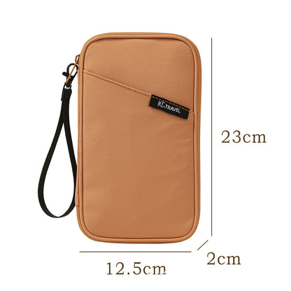 Travel Document Organizer(brown) - Multi-Pocket Design, Lightweight, Luggage-Friendly Storage V888-ELOSUNG39047