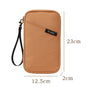 Travel Document Organizer(brown) - Multi-Pocket Design, Lightweight, Luggage-Friendly Storage V888-ELOSUNG39047