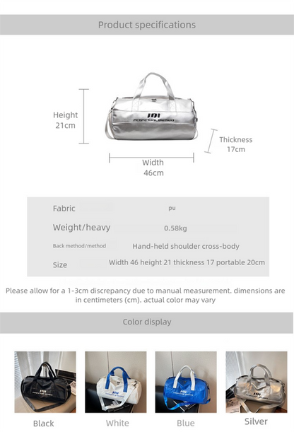 Lightweight Sports Bag with Dedicated Shoe and Wet Gear Zone(black) V888-ELOSUNG39048