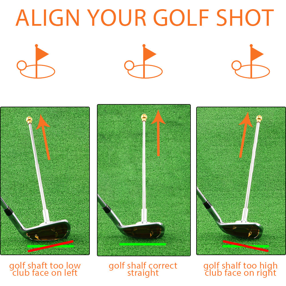 Golden Adjustable Magnetic Golf Club Face Alignment and Swing Trainer V888-ELOSUNG39075