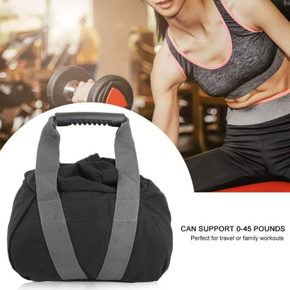 Black Portable Fitness Kettlebell Sandbag V888-ELOSUNG39090
