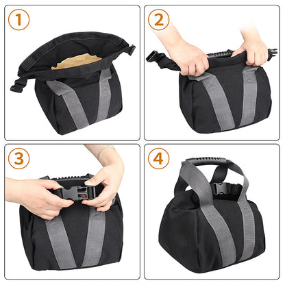 Black Portable Fitness Kettlebell Sandbag V888-ELOSUNG39090