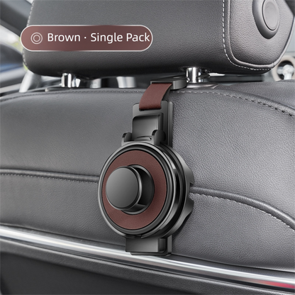 Brown 3-in-1 Car Headrest Organizer Hook V888-ELOSUNG39091