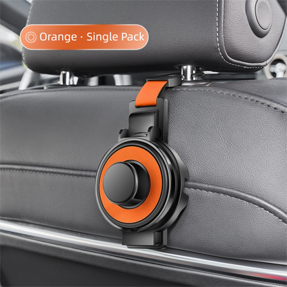 Orange 3-in-1 Car Headrest Organizer Hook V888-ELOSUNG39094