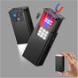 Black Magnetic Flashlight: Spotlight, COB Flood, Red&Blue Warning V888-ELOSUNG39096