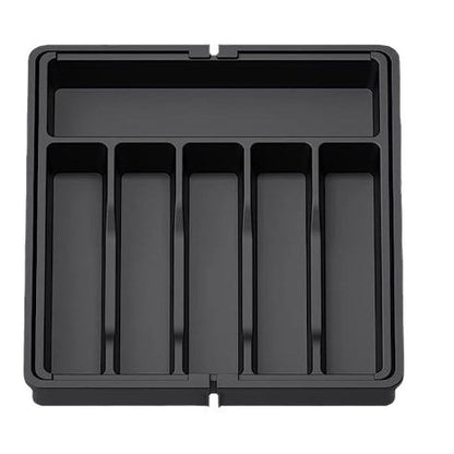 Black Adjustable Cutlery Tray (33-57cm) V888-ELOSUNG39098