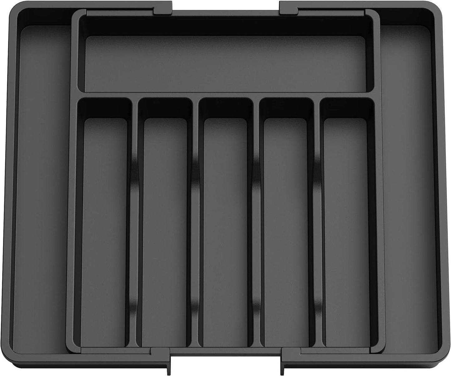 Black Adjustable Cutlery Tray (33-57cm) V888-ELOSUNG39098