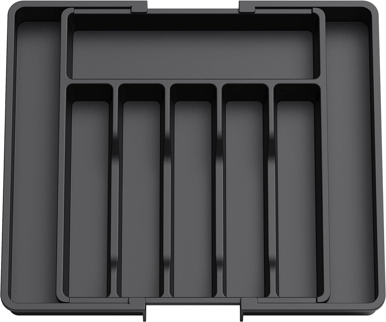 Black Adjustable Cutlery Tray (33-57cm) V888-ELOSUNG39098