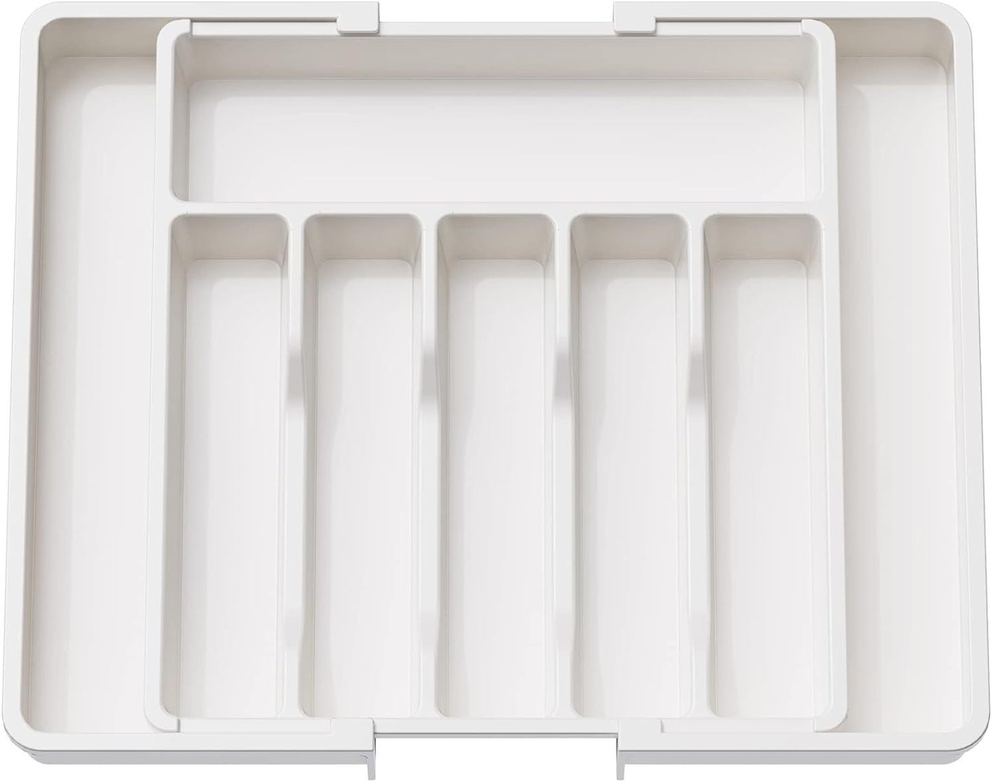 White Adjustable Cutlery Tray (33-57cm) V888-ELOSUNG39099