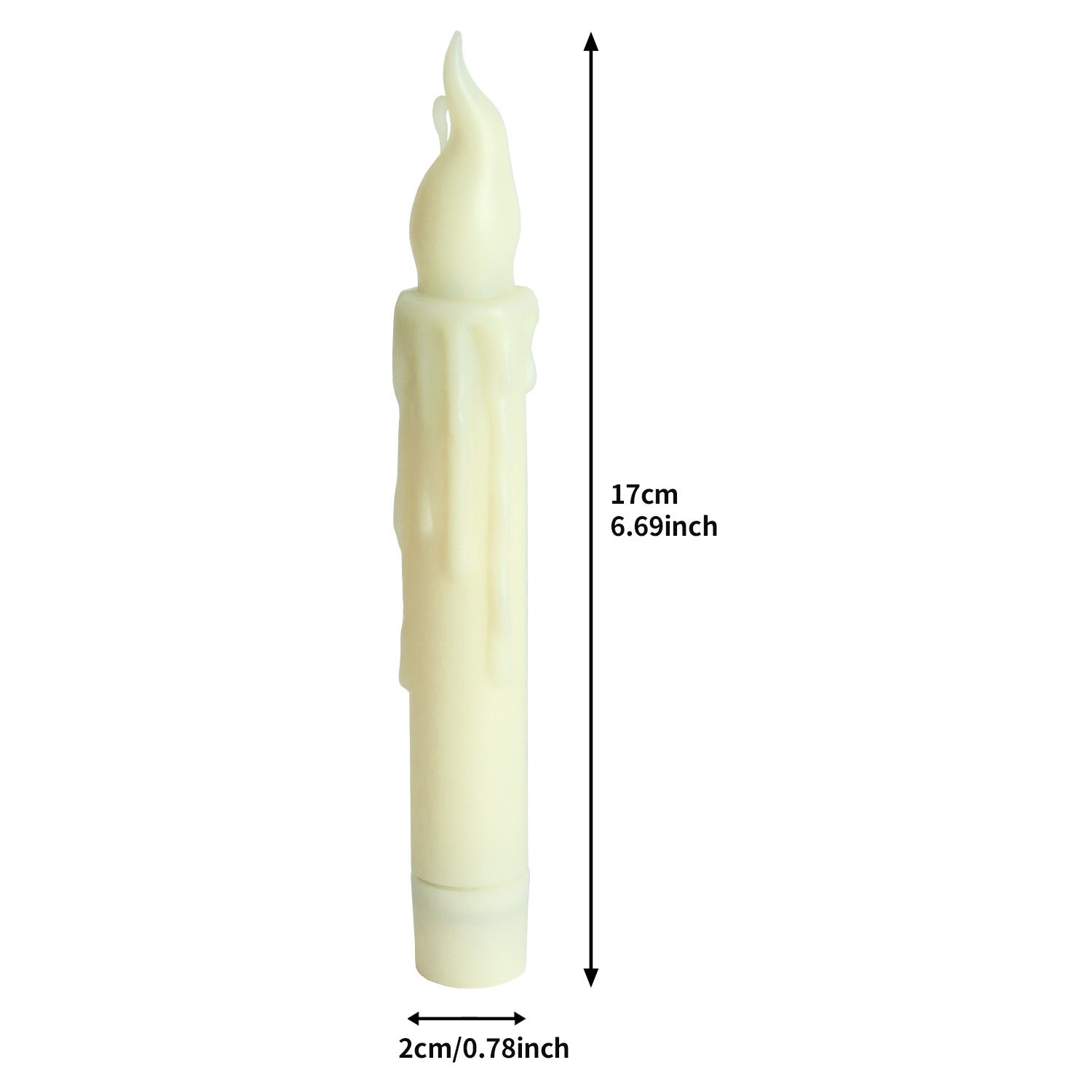 12-Pack LED Taper Candles, Remote, Hooks, & Line V888-ELOSUNG39107