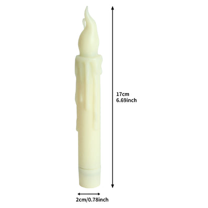 12-Pack LED Taper Candles, Remote, Hooks, & Line V888-ELOSUNG39107