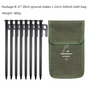2pc Heavy-Duty 20cm Tent Stakes Kit (8 Pegs/pc) with Carry Bag V888-ELOSUNG39110