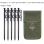 2pc Heavy-Duty 20cm Tent Stakes Kit (10 Pegs/pc) with Carry Bag V888-ELOSUNG39111