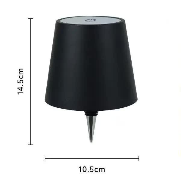 Black Cordless Tri-Color Wine Bottle LED Lamp V888-ELOSUNG39113