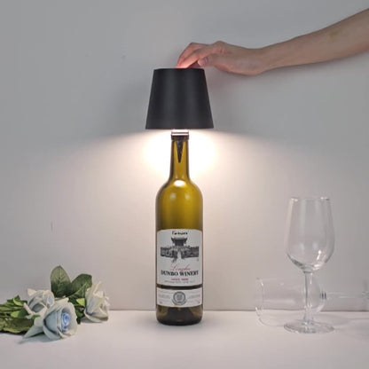 White Cordless Tri-Color Wine Bottle LED Lamp V888-ELOSUNG39114