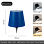 Deep-Blue Cordless Tri-Color Wine Bottle LED Lamp V888-ELOSUNG39116