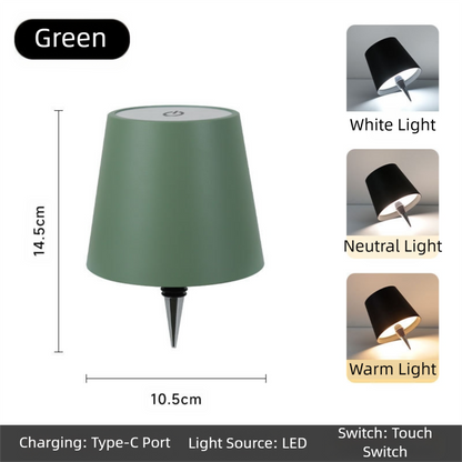 Green Cordless Tri-Color Wine Bottle LED Lamp V888-ELOSUNG39119
