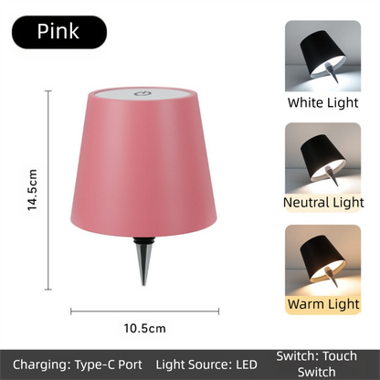 Pink Cordless Tri-Color Wine Bottle LED Lamp V888-ELOSUNG39120