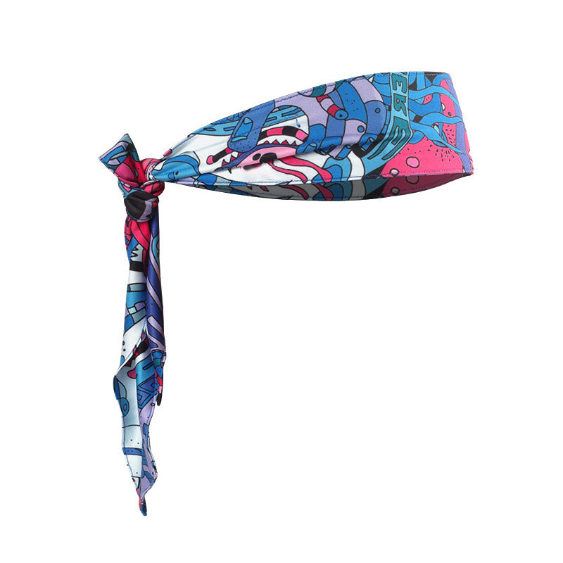 Blue Sports Headband with Removable Bluetooth Speakers V888-ELOSUNG39123