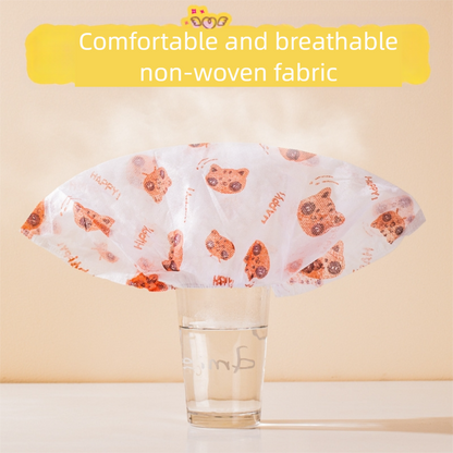 50 Pieces Thickened Non-Woven Disposable Shoe Covers (Blue Rabbit) - Universal Fit (EU Size 34-45) for Guests V888-ELOSUNG39169