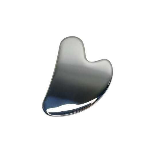 Stainless Steel Heart Gua Sha Facial Tools - Large Size (8.5x6.2cm) for Face and Body, Massager for Reducing V888-ELOSUNG39180