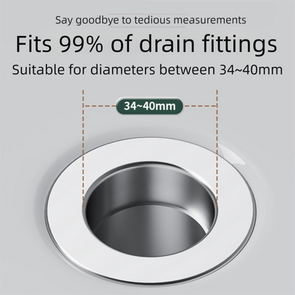 2-Pack Pop-Up Sink Stopper with Hair Catcher - Standard (34-40mm) Drain Filter,Basin Drain Filter Upgrade V888-ELOSUNG39194