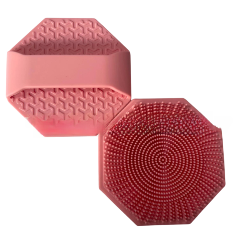 4-Pack Silicone Face Scrubber & Gentle Exfoliator - Antimicrobial Facial Cleansing, Multi-Color Brush Set V888-ELOSUNG39196