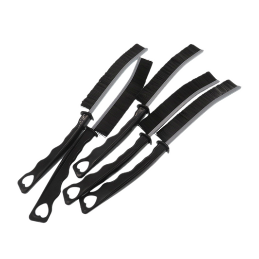 5-Pack Black Hard Bristle Crevice Brush (225 * 16mm) - Multifunctional Gap Cleaner, for Bathroom Household V888-ELOSUNG39197