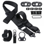 Black Quick-Adjust MS4 Tactical Sling System - Single/Two-Point Conversion Kit for Outdoor Gear V888-ELOSUNG39211