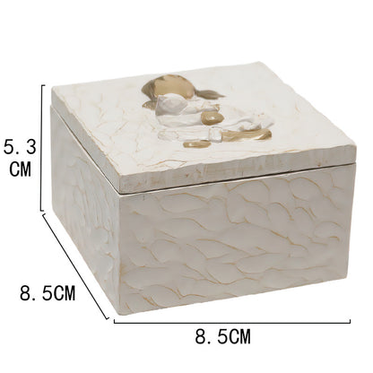 Resin Pet Urn Keepsake Box(8.5*8.5*5.3CM) - Child Hugging Dog Cremation Memorial V888-ELOSUNG39227
