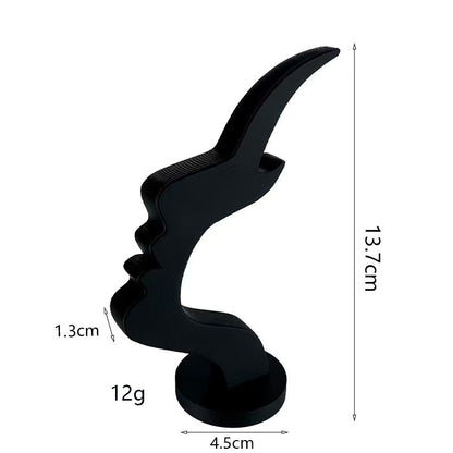 3-Pack White Abstract Face Eyewear Stand - Sculptural Desk & Nightstand Display (13.7 * 5CM) V888-ELOSUNG39229
