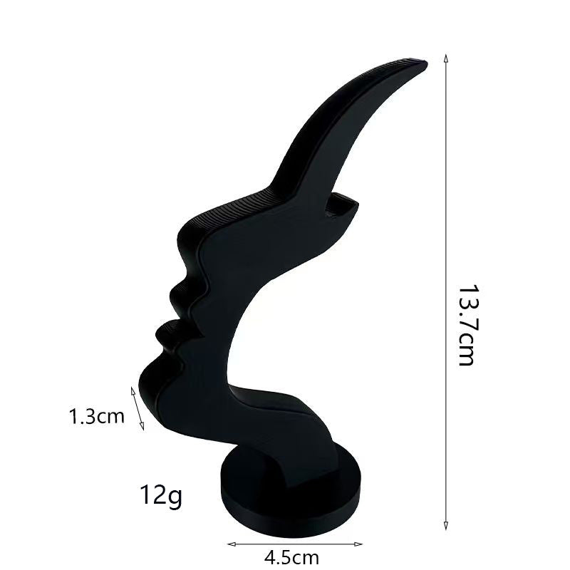 3-Pack Blue Abstract Face Eyewear Stand - Sculptural Desk & Nightstand Display (13.7 * 5CM) V888-ELOSUNG39230