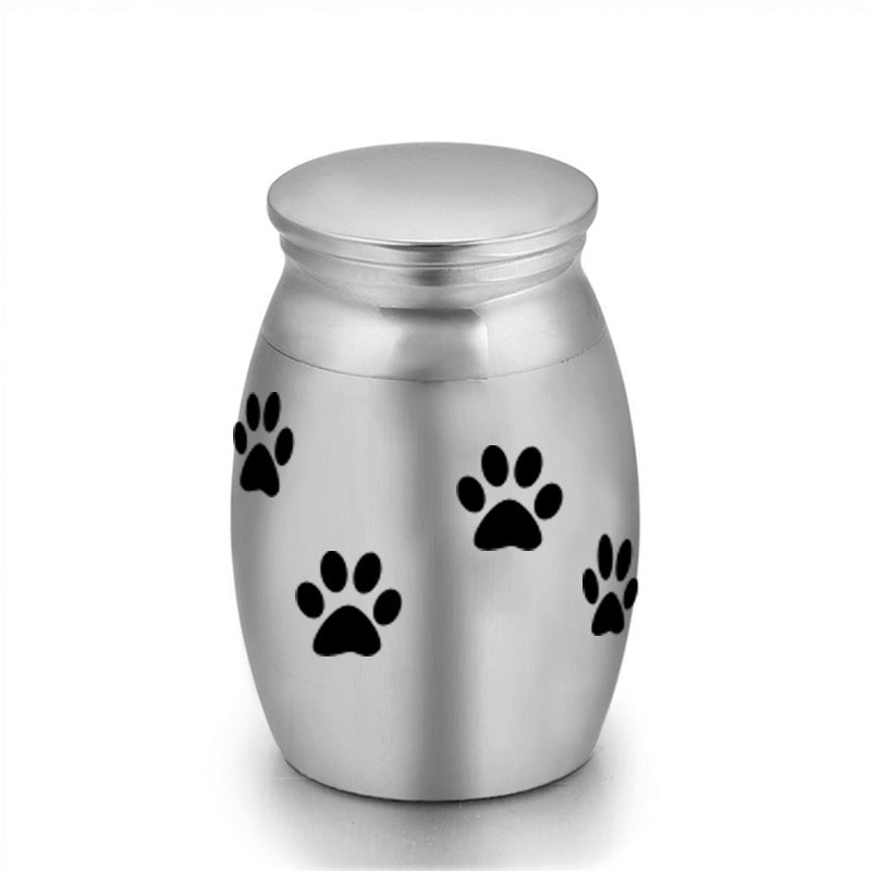 6-Pack 25x16mm Paw Print Mini Memorial Urn - Steel Urn for Dogs and Cats V888-ELOSUNG39238