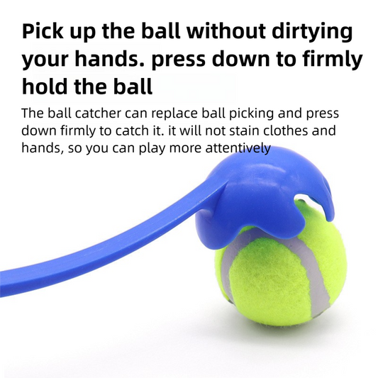 3-Pack Blue PP Dog Tennis Ball Launcher Stick(48 x 8 CM) - Manual Fetch Thrower for Long Distance Outdoor V888-ELOSUNG39251