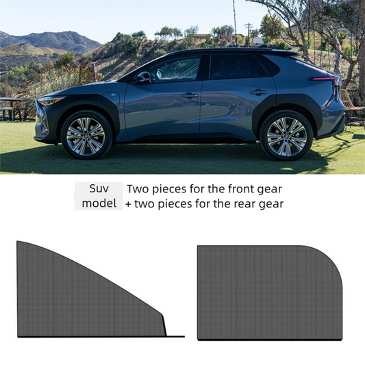 4PCS Car Curtain Screen Mosquito Net for SUV(2 Front + 2 Rear) - Anti-mosquito Shade in Summer, Sun V888-ELOSUNG39265