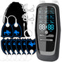 Dual Channel EMS TENS Microcurrent Massager Device with 9 Modes Pain Relief Stimulator & 4 Pairs of Patches V888-ELOSUNG39271