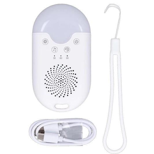 Portable Baby Sleep White Noise Machine(12.5*7*3.5 CM) With Soothing Sounds, RGB Night Light & Auto Timer - V888-ELOSUNG39274