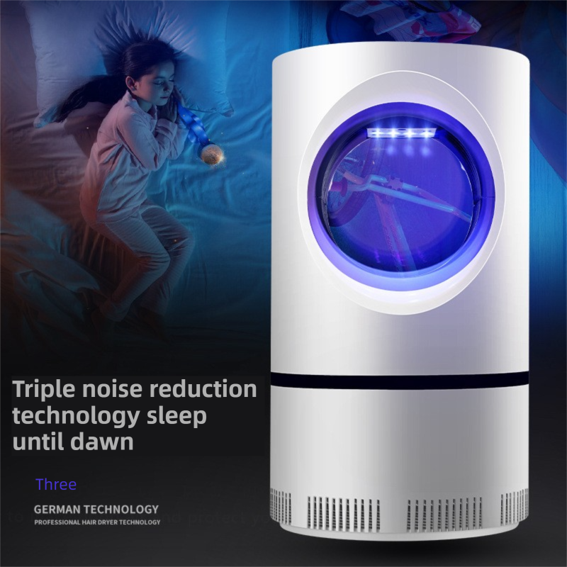2-Pack Silent UV LED Mosquito Killer Lamp - Indoor Physical Insect Trap & Fly Catcher with USB Power for Home V888-ELOSUNG39275