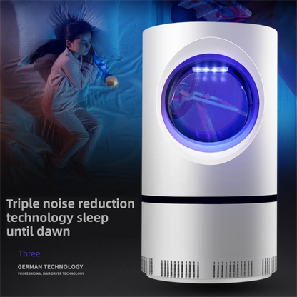 2-Pack Silent UV LED Mosquito Killer Lamp - Indoor Physical Insect Trap & Fly Catcher with USB Power for Home V888-ELOSUNG39275